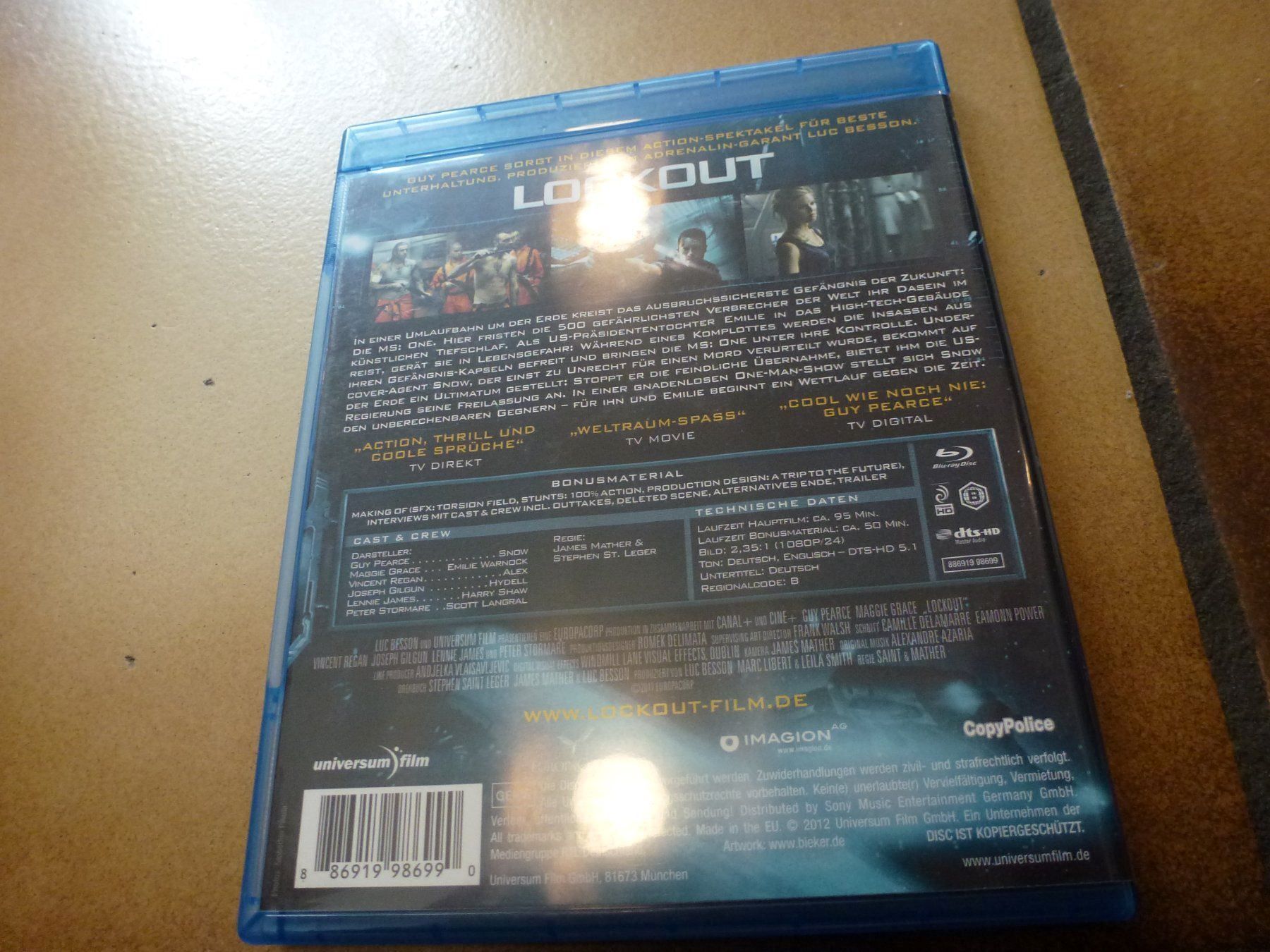Alle DVDs: Lockout BLU-RAY – Gebraucht aus Olten von Disc-Verkauf 2