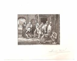 Ex-libris W. Hogart. Arrestation de l'archevêque de Bragance