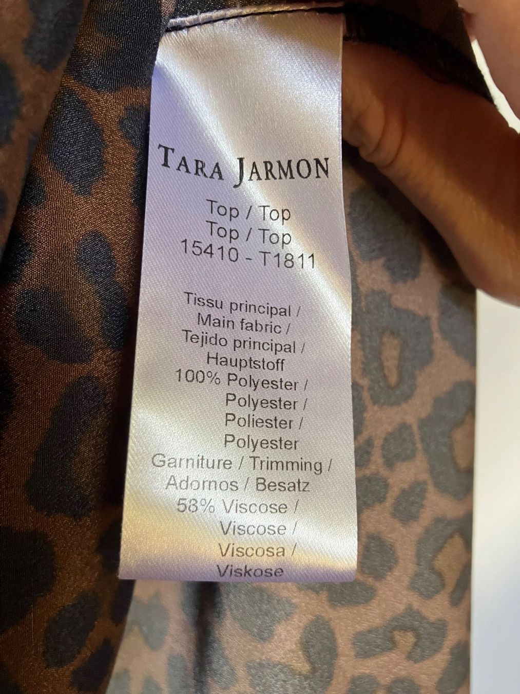 Tara Jarmon Top: Tara Jarmon - top sans manche motif léopard – Usato da Vich venduto da SophieCo 5
