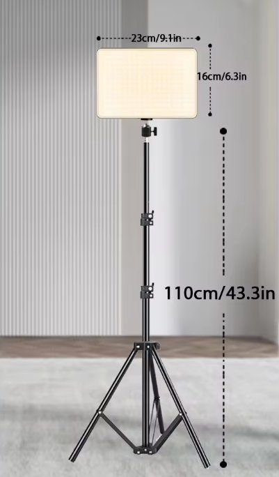 Lampade: LED Dimmbarer Beleuchtung Panel mit Stativ – Nuovo e nell'imballaggio originale da Geneve venduto da Titi2008 3