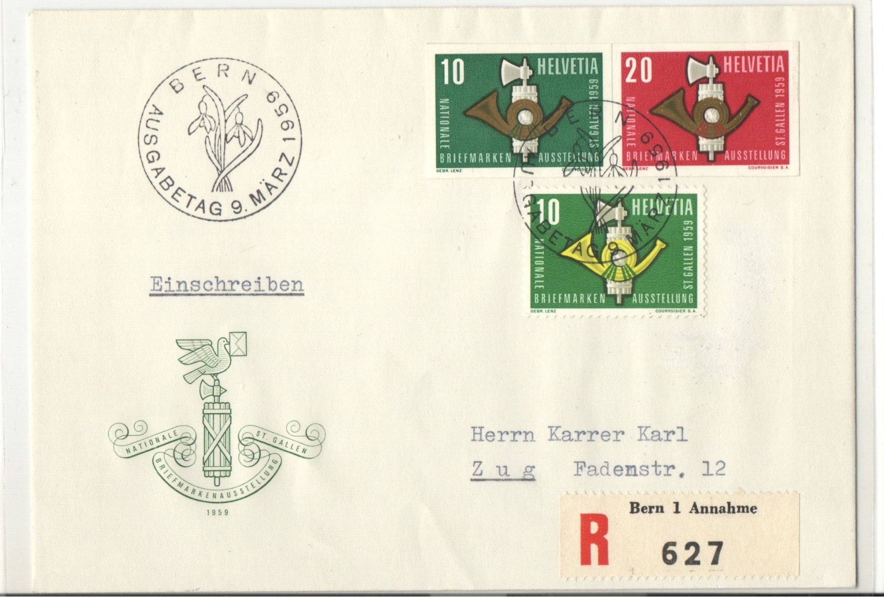 Alle Briefmarken: FDC – Gebraucht aus Echichens von Topfila