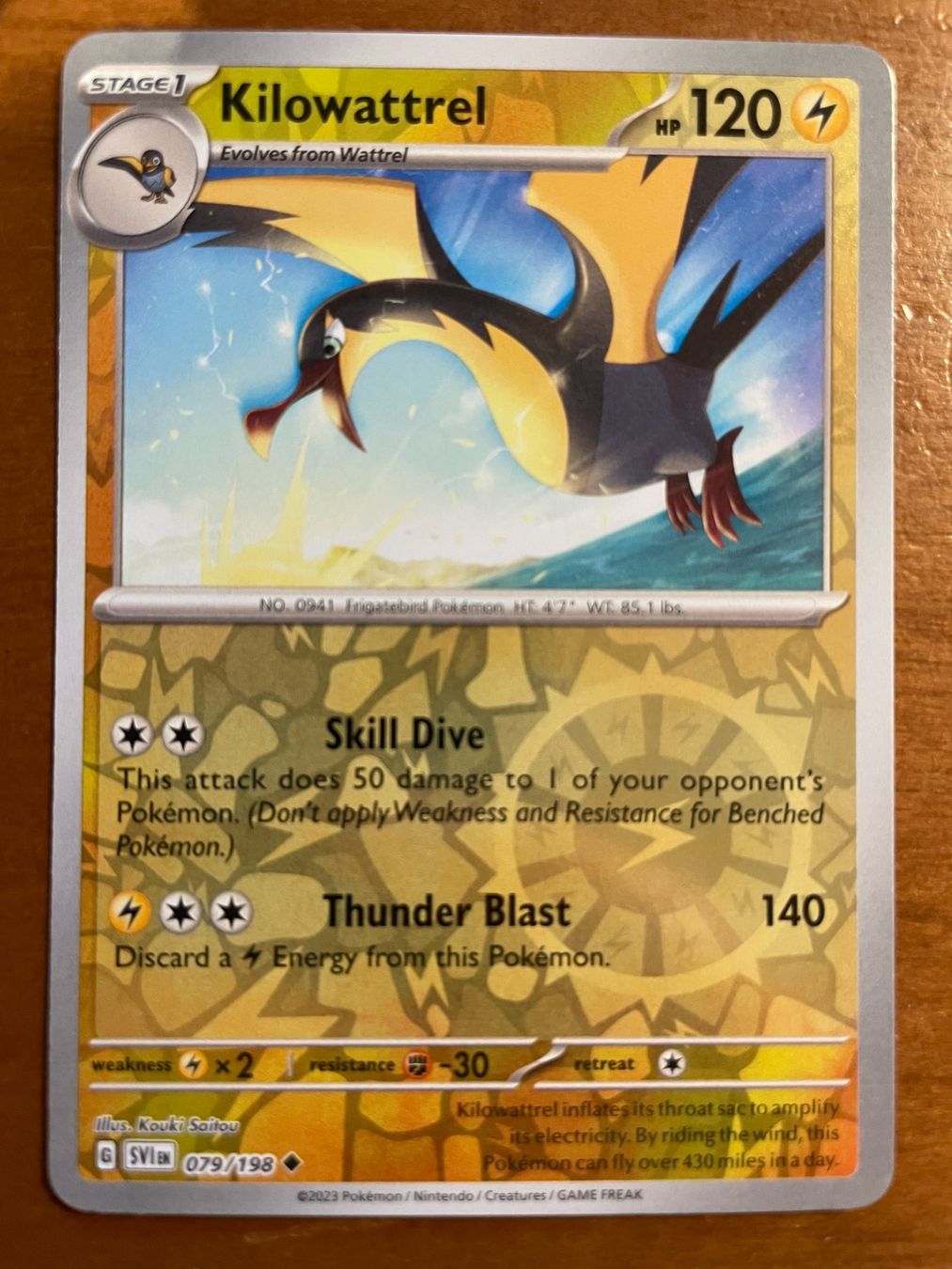 Pokémon Carte collezionabili: Pokemon Kilowattrel Reverse (Versand gratis) – Nuovo (secondo la descrizione) da Chur venduto da Angerson