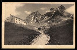 AK Weissenstein, Gasthaus Weissenstein an der Albulastrasse 