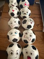 10xAnti-Stress-Bälle-Quetschen-Fussball-Motorik-Handmuskel