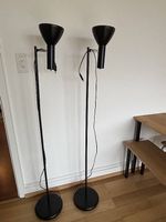 2er Set Stehlampen schwarz, modern,