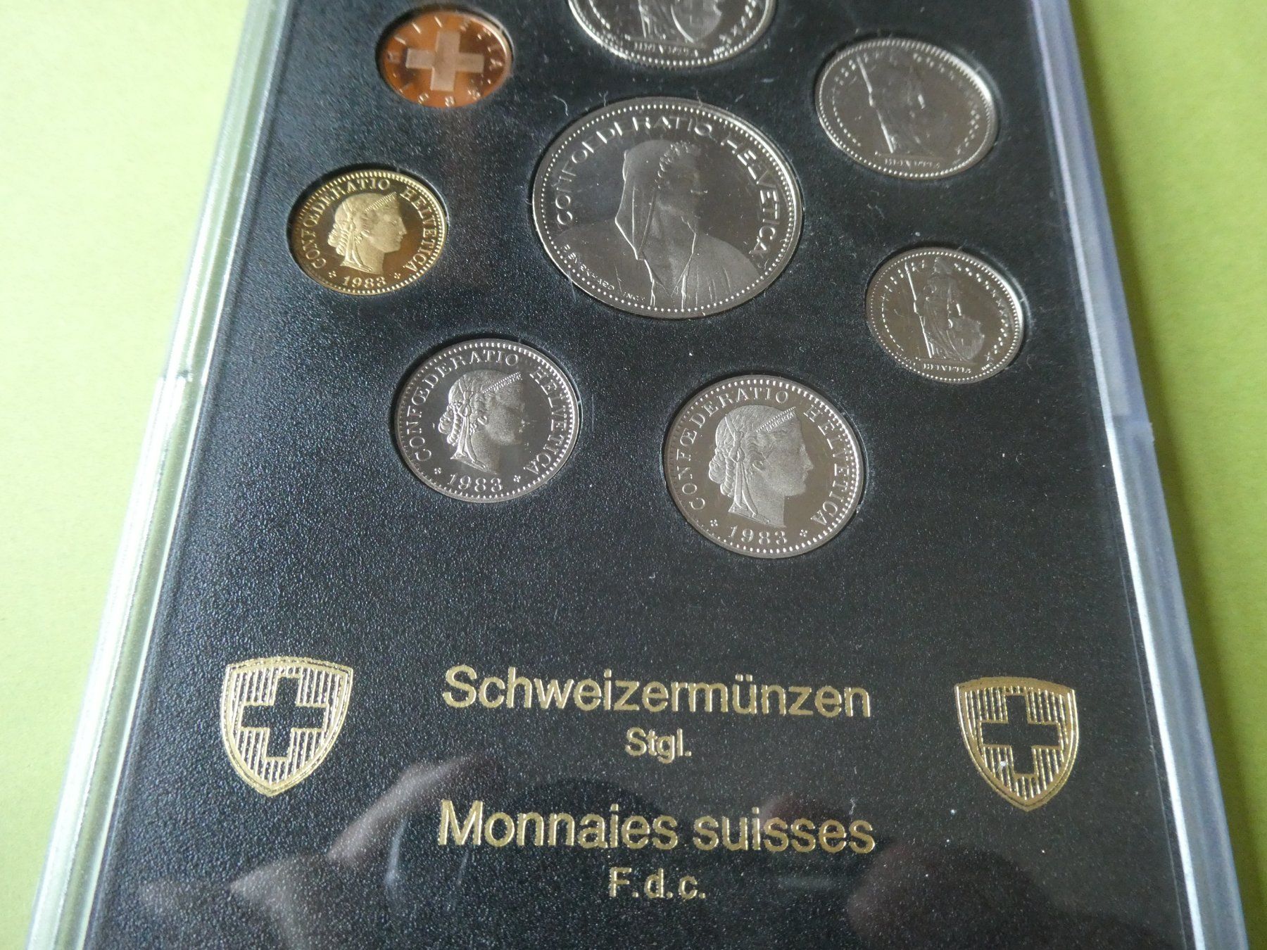 Alle Münzen: Schweiz 1983, Münzsatz  stempelglanz – Neu (gemäss Beschreibung) aus Hinterforst von Rohusri 1