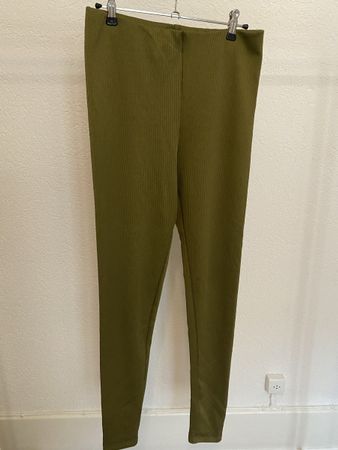 Leggings vert kaki H&M, t.38/M