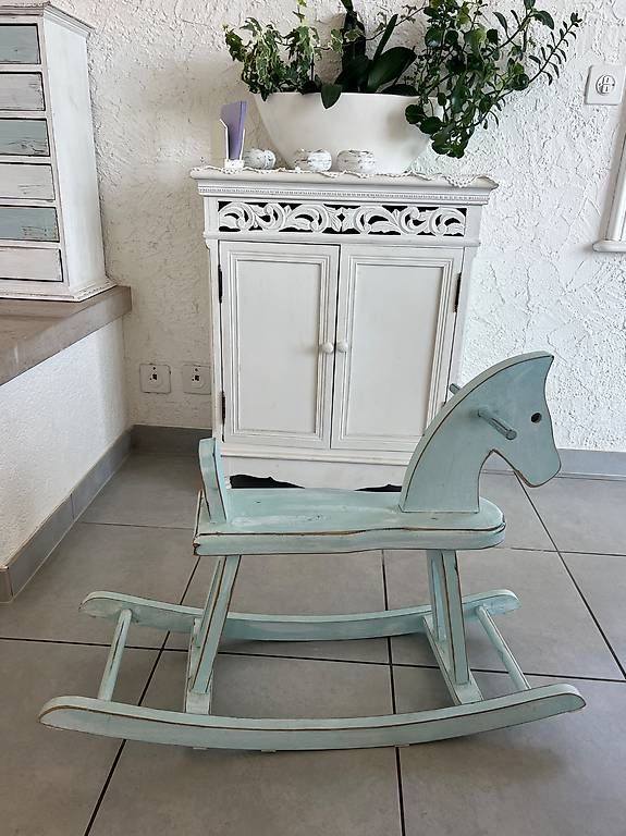 Altre altalene da giardino: Schaukelpferd  Shabby-Chic-Stil – Usato da Flüh venduto da TradeXpress 1