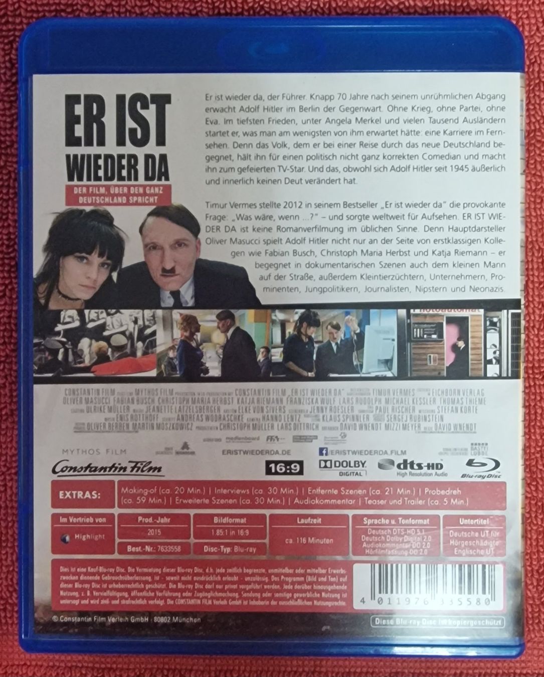 Alle DVDs: Er ist wieder da BluRay – Gebraucht aus Basel von phi_8xhm 1
