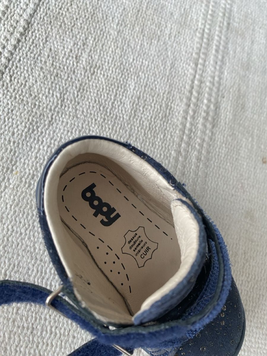 Schuhe für Jungen: Chaussures bébé Bopy cuir bleu marine T19 – Neu (gemäss Beschreibung) aus Bevaix von MPaw 1