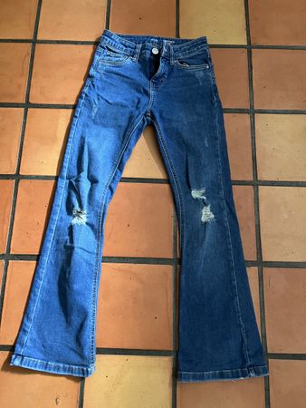 Mädchen Jeans C&A Flare, Grösse 140 (Schlaghose)