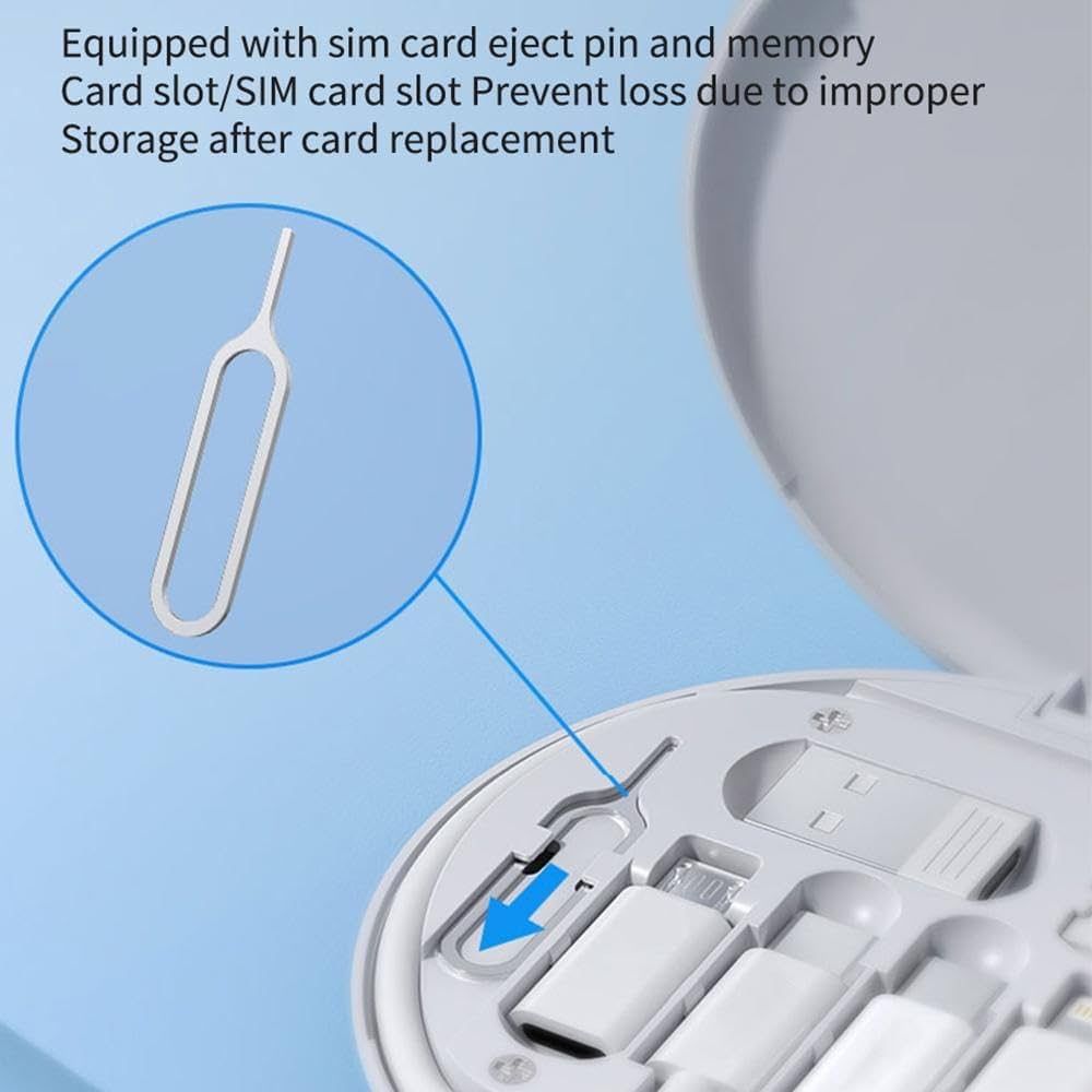Unità & Adattatore: USB-C Ladekabel + Adapter für Micro USB, USB-A-C Sim-Nadel – Nuovo (secondo la descrizione) da Basel venduto da MY.AIRPODS.SHOP 4