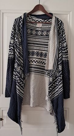 Damen Strickjacke blau weiss Quicksilver M/L