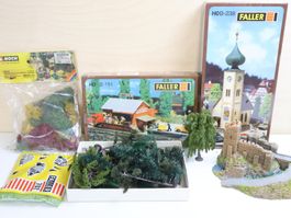 Faller neue Bausätze + Bäume & Landschaft Set Spur H0