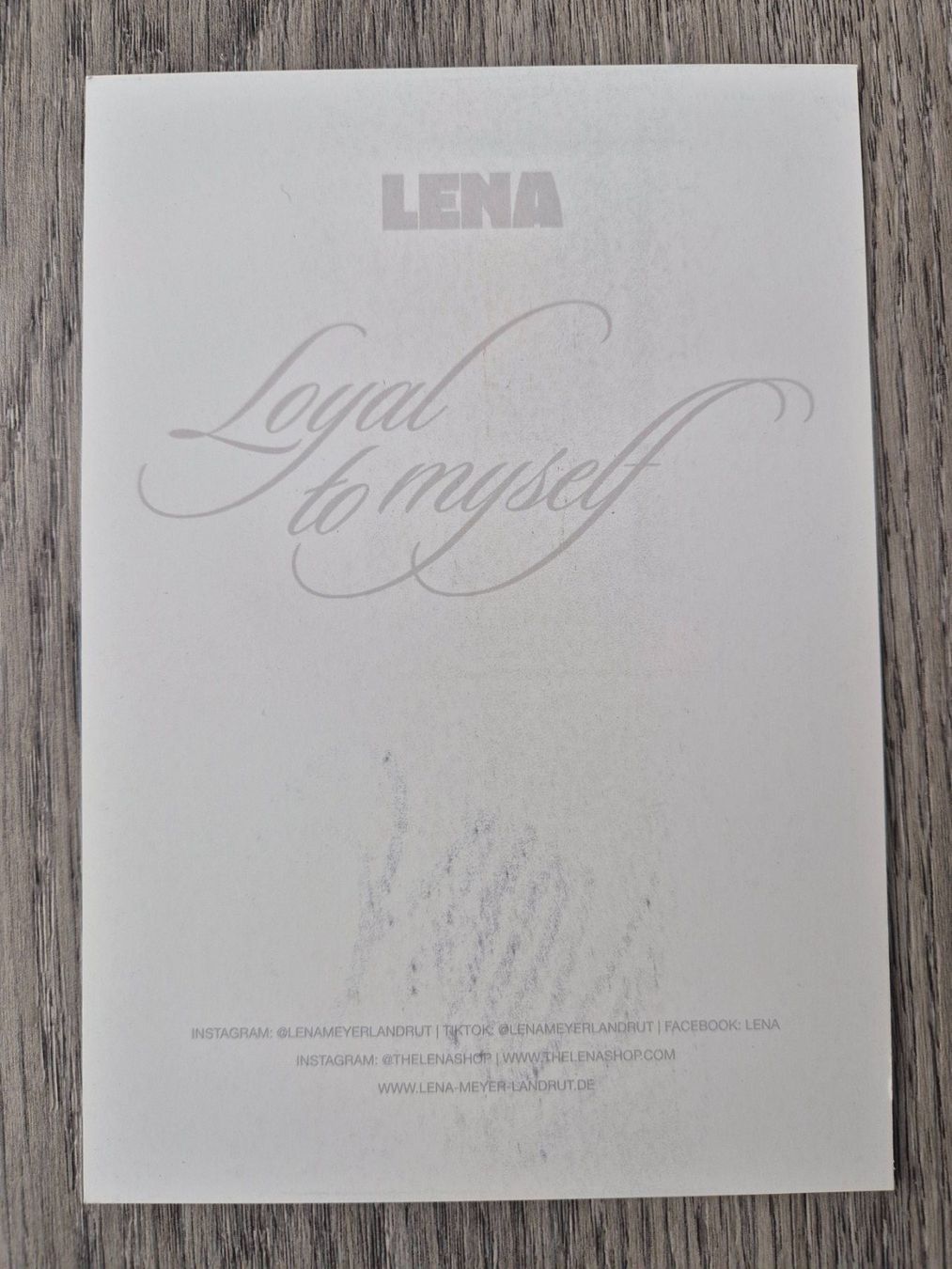 Autografi: Autogrammkarte von Lena Meyer mit Originalunterschrift – Nuovo (secondo la descrizione) da Eglisau venduto da nicij79 1