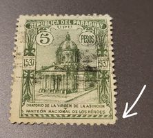 Paraguay 1938 falt unten rechts alte briefmarke
