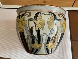 Jugendstil Blumentopf 1 +1