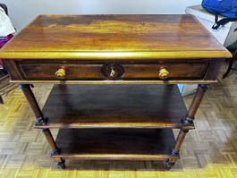 Console noyer massif