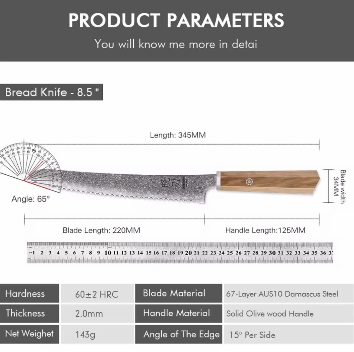 Coltelli da cucina: Brot Messer – Nuovo e nell'imballaggio originale da Arbon venduto da clothes187 2