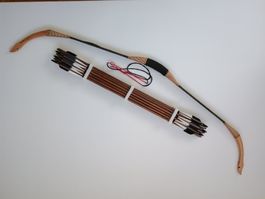 Arc traditionnel Mongole,flèches en bois, neuf!