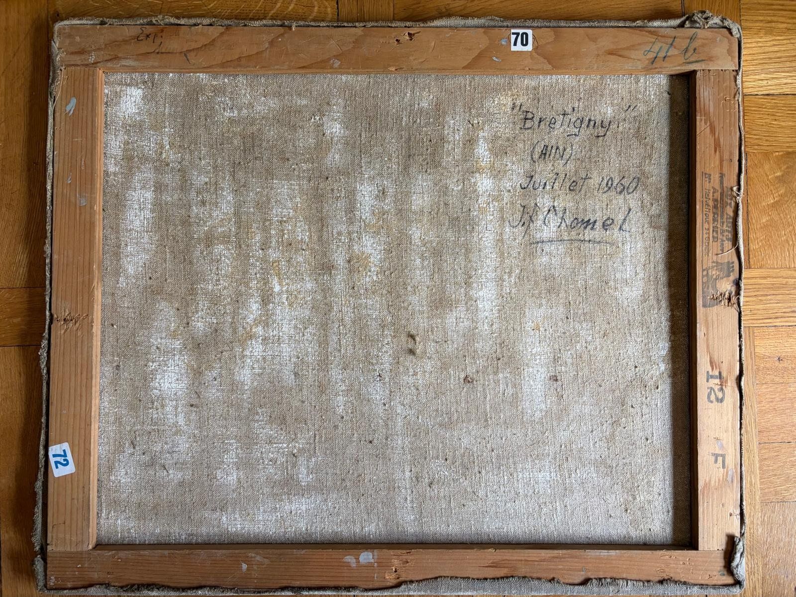 Dipinti: J. F. Chomel "Bretigny" 50x60cm – Usato da Geneve venduto da toronto81 2