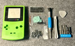 Gameboy Color Grün Gehäuse inkl Schraubenzieher Set / 1#