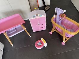 Puppenmöbel Set Baby Born Schrank Bett gebraucht