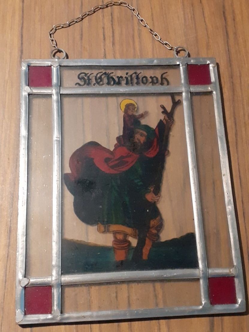 Dipinti: Hinterglasbild Hl. Christoph – Usato da Mörschwil venduto da antiksalon 1
