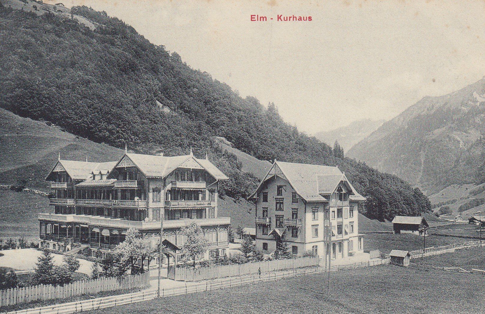 Cartoline postali: Elm   GL    -   Kurhaus – Usato da Brig venduto da Valcards54