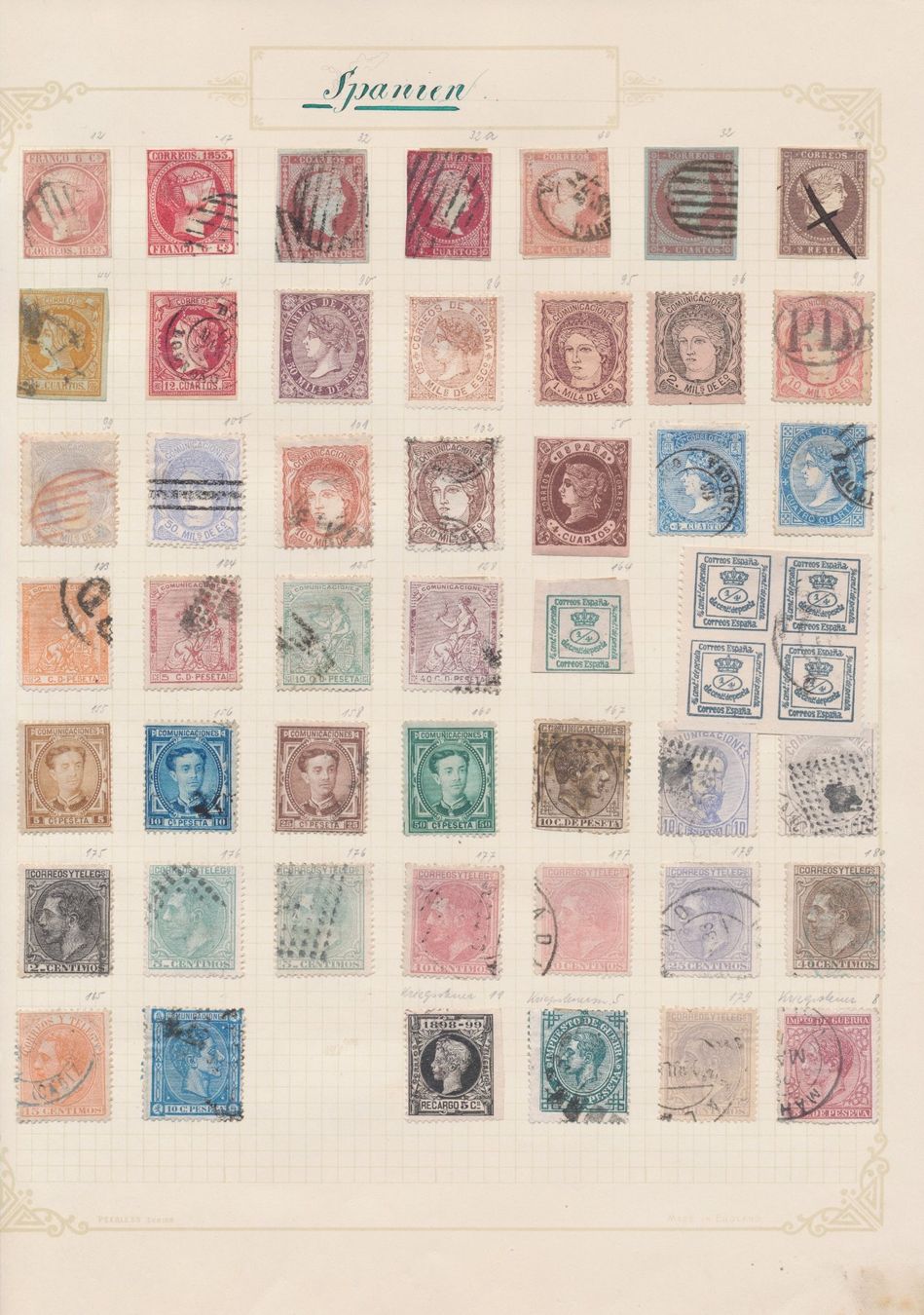 Alle Briefmarken: Alt - Spanien, Interessantes Lot – Gebraucht aus Winterthur von Zupogeru