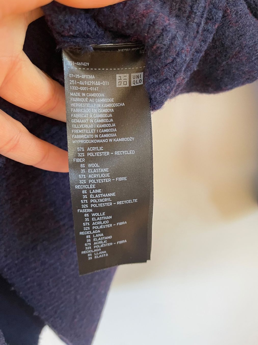 Uniqlo Pullover & Sweatshirts: Bequemer Uniqlo Pullover / Strickpullover Blau-Meliert Gr. M – Gebraucht aus Neukirch an der Thur von bee88 3