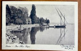 Genève - Barque devant le Parc Mont Repos 1919
