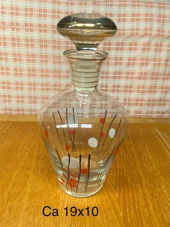 Caraffe: 2)) Eine Karaffe mit grafischem Dekor 50er Jahre – Usato da Flawil venduto da sonnengeist 5