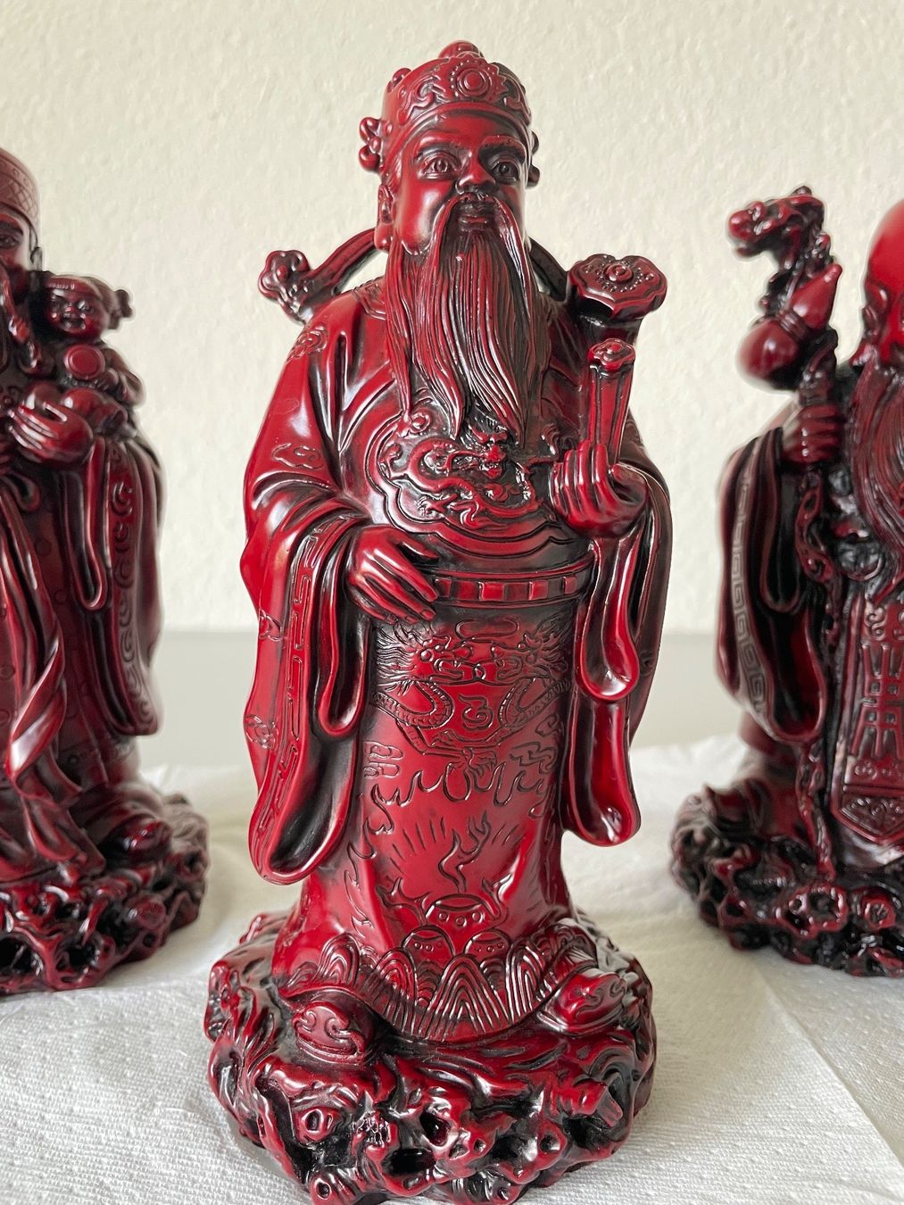 Statuette: chinesische Statuen, Glück 3 Stück – Usato da Hochdorf venduto da FlordeCebo 2