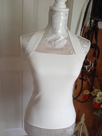 Top blanc Zara taille S, neuf