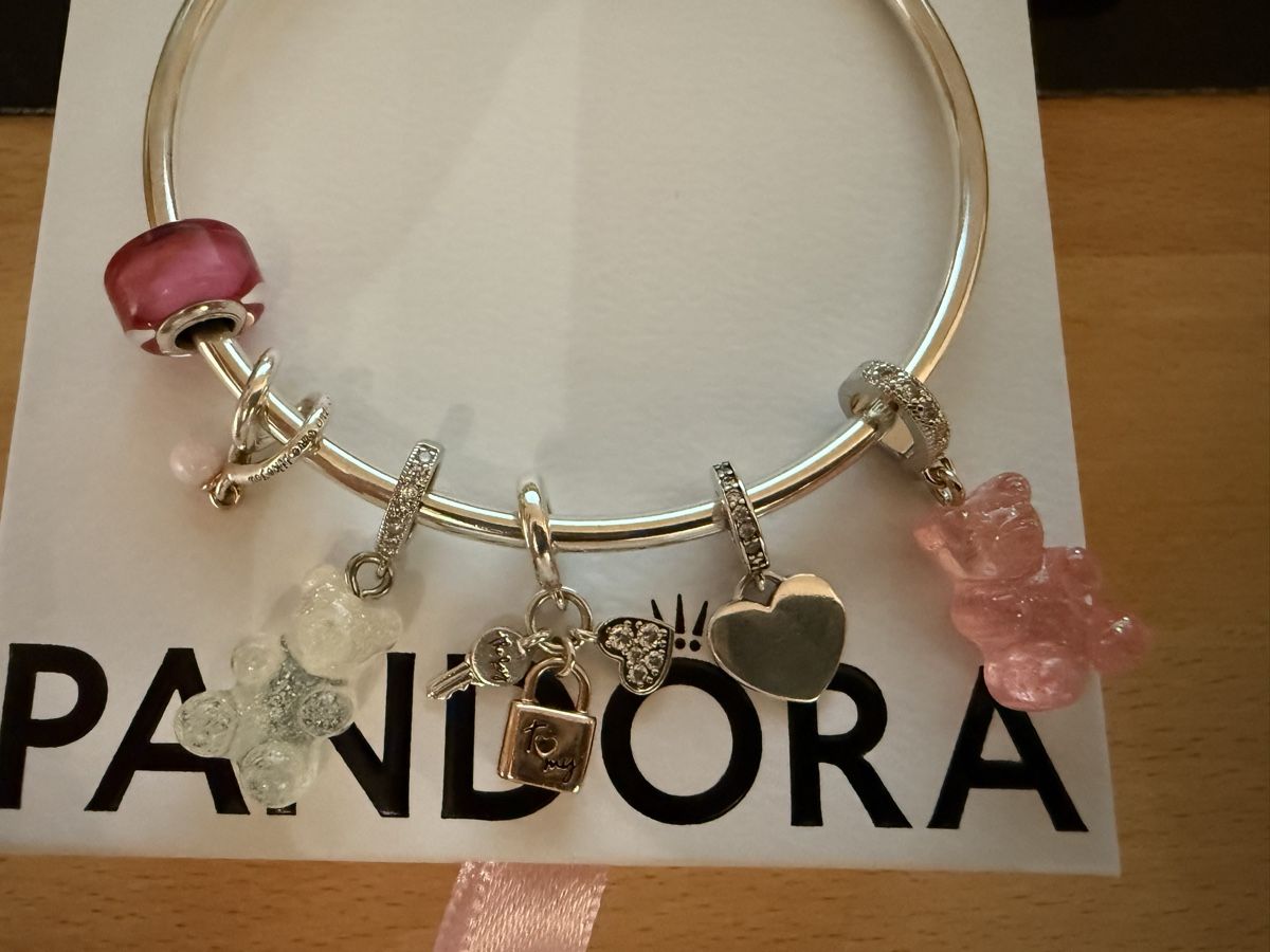 Pandora Bracelets: Pandora bracelet avec 6 charms  – Neuf (Voir description) à Missy par meduse18 2