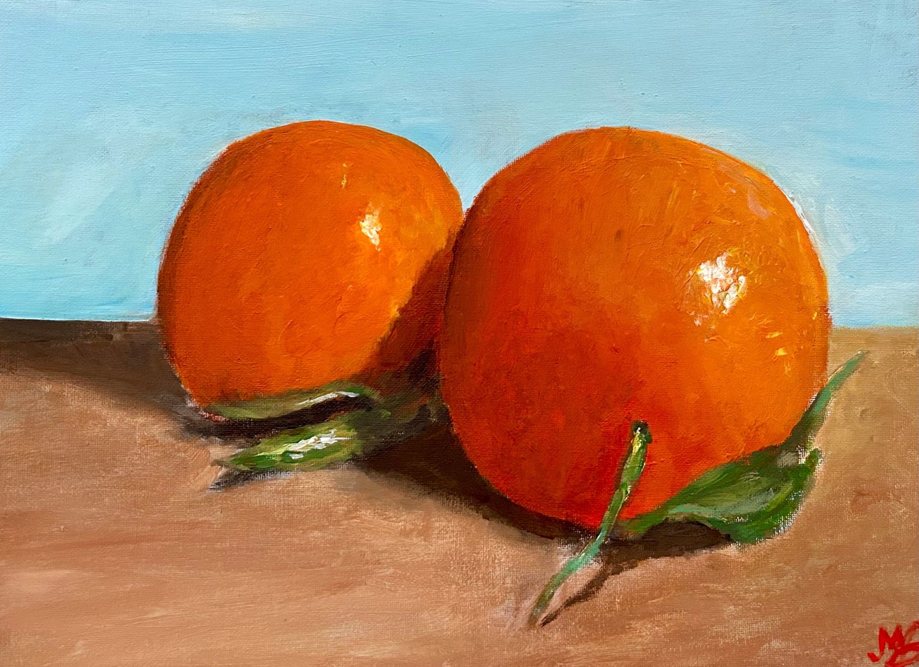 Gemälde: Orangen Gemälde – Neu und originalverpackt aus Pfäffikon SZ von Andrei_Moro_Kunst