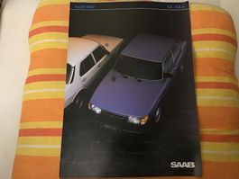 Saab 900 GL, GLS, Faltprospekt 1983