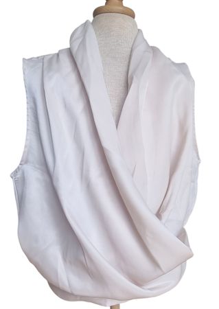 Fliessende Sommerbluse beige Gr.34