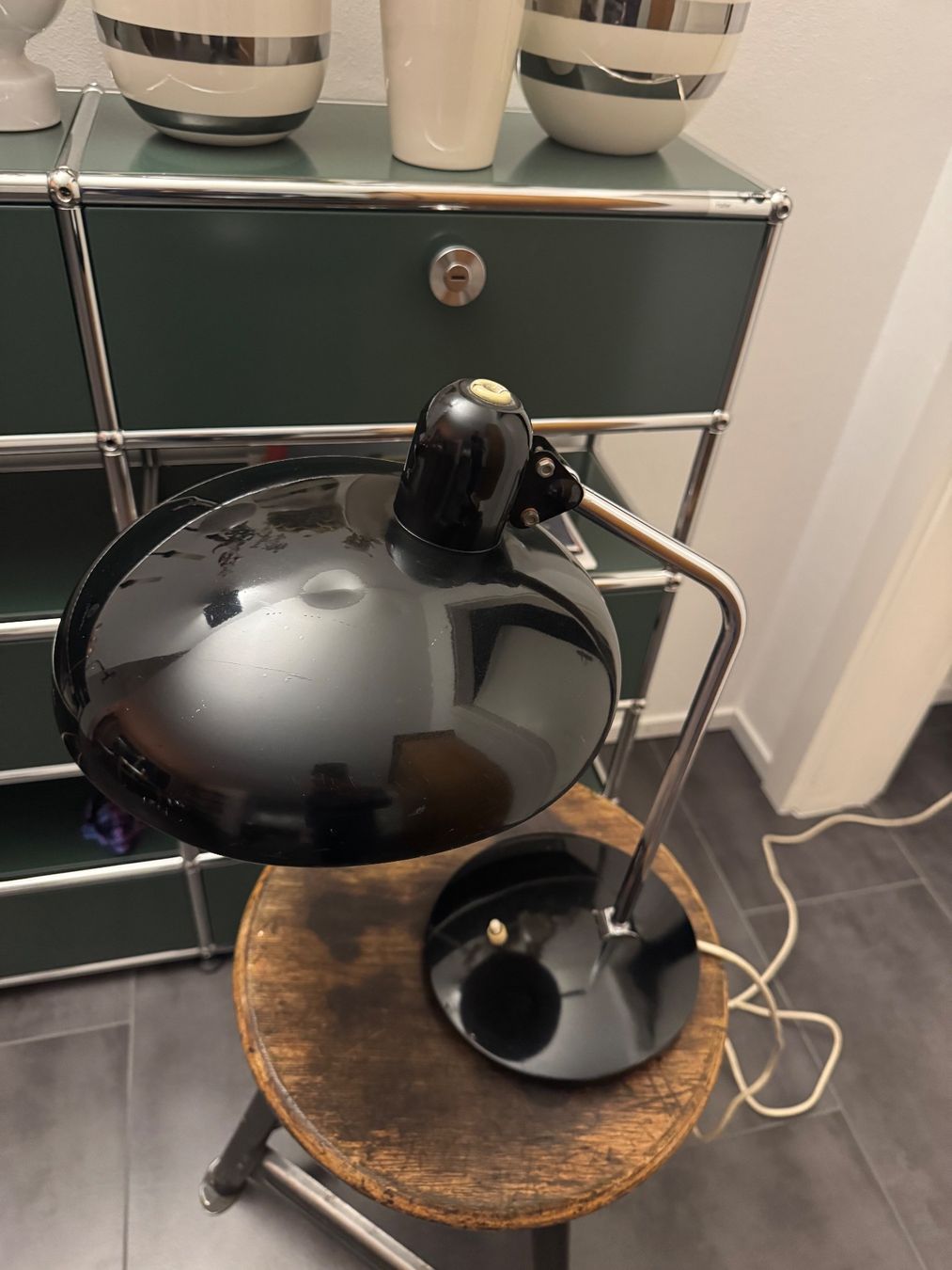 Kaiser Lampade: Fritz Hansen Kaiser Idell 6631-T Tischleuchte 40cm – Usato da Schaffhausen venduto da Mano99 1
