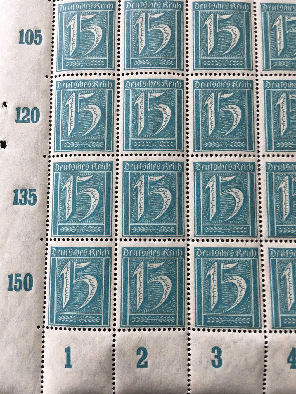 Alle Briefmarken: Timbres du Reich, 100 timbres 15 Mark – Neu (gemäss Beschreibung) aus Matran von Bridge-Mania 2