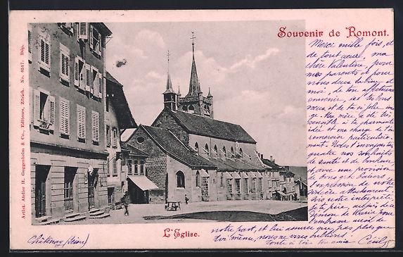 Cartoline postali: AK Romont, L'Eglise – Usato da Berlin venduto da bartko-reher