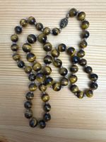 Tigerauge-Kette, ca. 65 cm, neuwertig