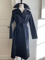 MACKINTOSH: Masterpiece-Langer nachtblauer Trenchcoat, 680.-