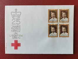 FDC Fürstentum Liechtenstein, 25 Jahre Rotes Kreuz