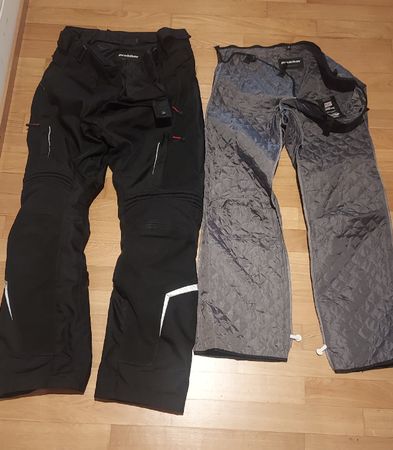 Motorradhose Leder mit Thermoinnenhose Gr. 58