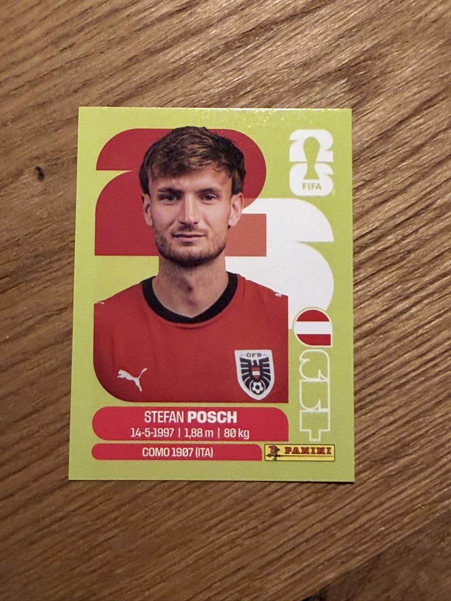 Panini Carte collezionabili: Panini WM 2026 Stefan Posch AUT 7 – Nuovo (secondo la descrizione) da Reinach BL venduto da Pepe2412