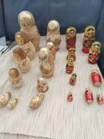 lot de 4 poupée Russe en bois décoration collection  18 cm