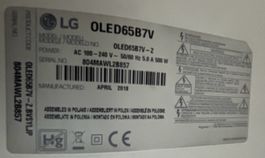 LG OLED65B7V Fernseher, April 2018, etwas Bild eingebrannt