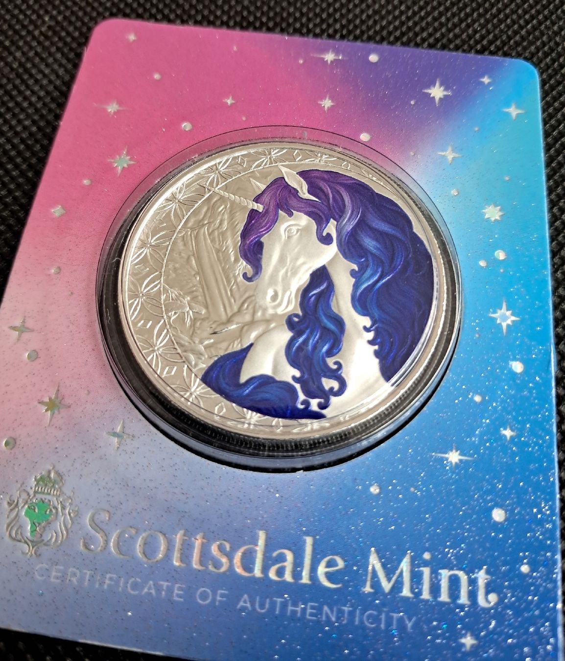 Tutti le monete: 1 OZ Silber 2025 Unicorn Einhorn Celestra – Nuovo e nell'imballaggio originale da Weinfelden venduto da shopping-island 1